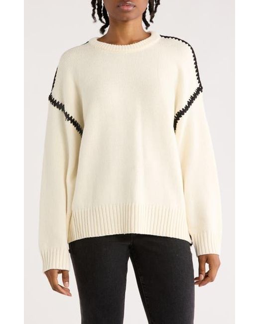 Blu Pepper Natural Stitched Sweater