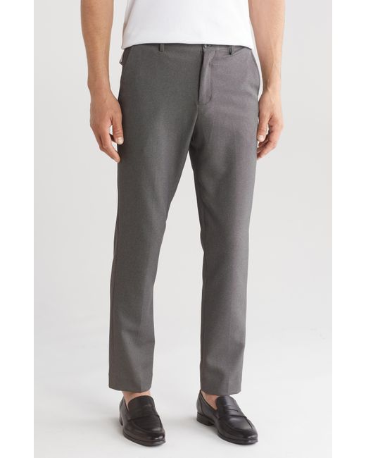 Lucky Brand Gray Modern Fit Sharkskin Pants for men