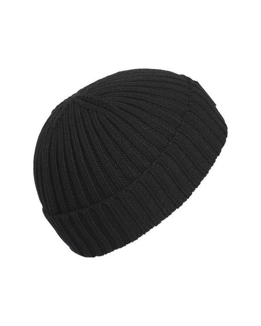 Adidas Black Gender Inclusive Original Ribbed Cuff Beanie for men