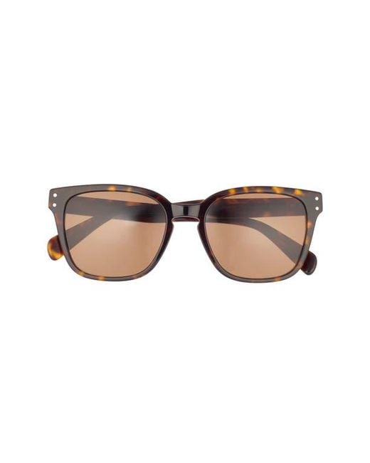 Ferragamo Brown Gancini 55Mm Rectangular Sunglasses for men