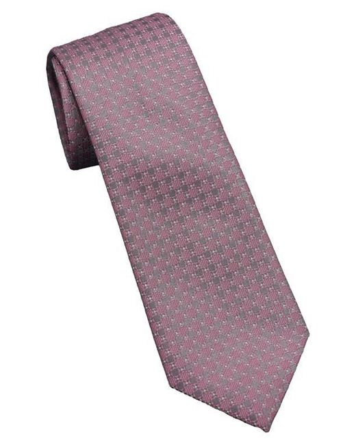 DKNY Purple Geometric Tie for men