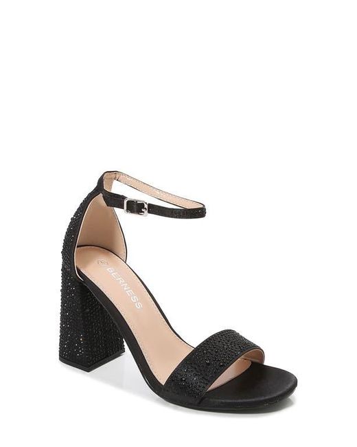 BERNESS Black Prairie Block Heel Sandal