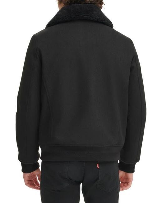 Tommy Hilfiger Black Fleece Collared Jacket for men