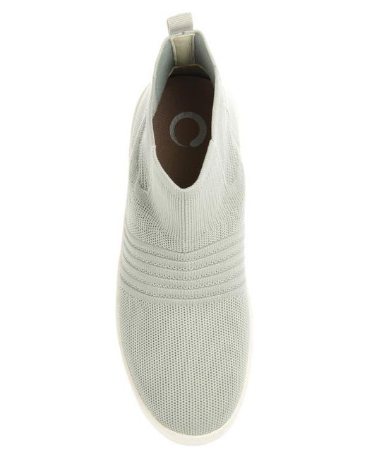 Journee Collection Brown Journee Kody High Top Knit Slip-On Sneaker