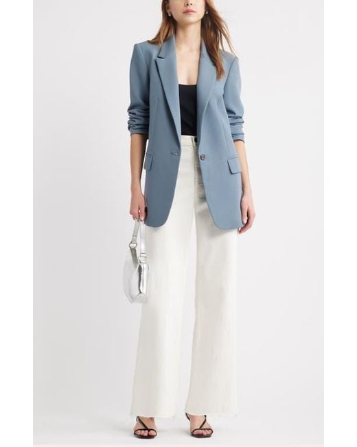 Open Edit Blue The Icon Relaxed Blazer