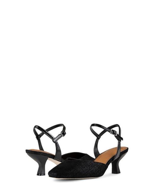 Donald J Pliner Black Slingback Pump