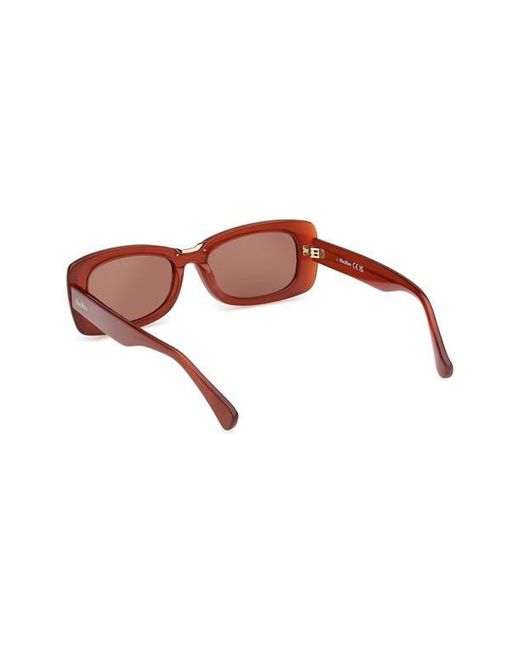 Max Mara Red 53Mm Rectangular Sunglasses for men