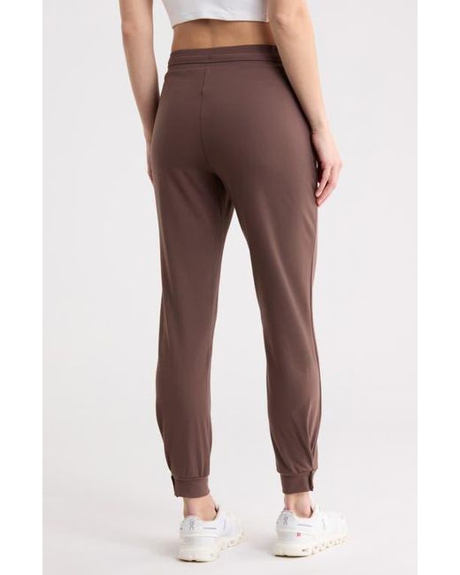 90 Degrees Brown Hampton Pocket Interlock Joggers
