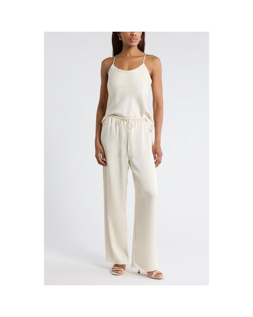Leith Natural Satin Cami Top