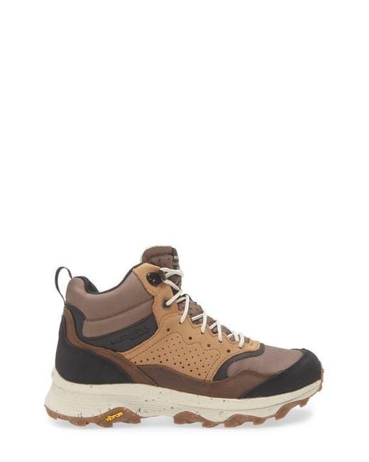 Merrell Brown Speed Solo Mid Waterproof Hiking Boot for men