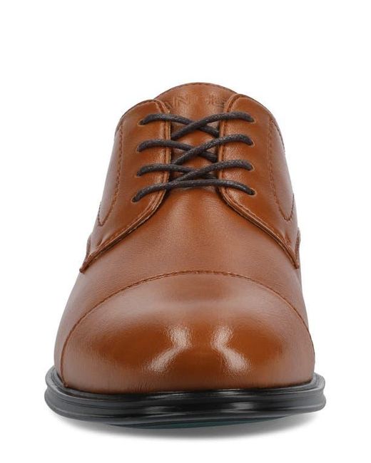 Vance Co. Brown Alec Cap Toe Derby for men