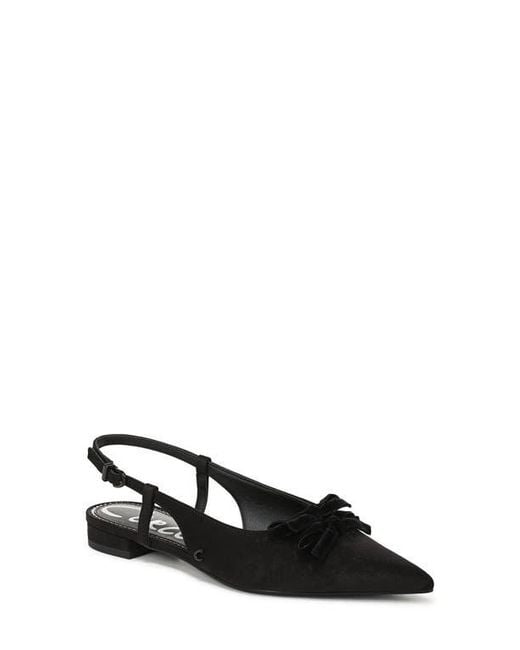 Circus by Sam Edelman Black Delanie Pointed Toe Slingback Flat