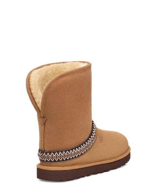 Ugg Brown Classic Short Crescent Bootie
