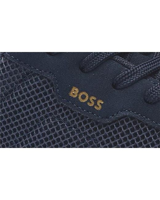 Boss Blue Titanium Sneaker for men