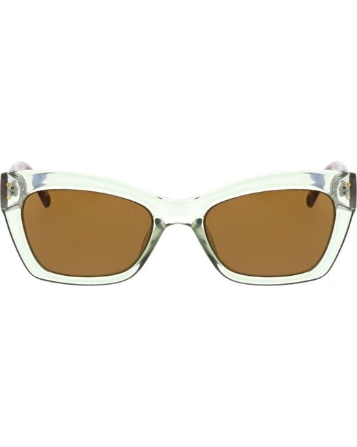 Roxy Multicolor Swept 55Mm Rectangular Sunglasses