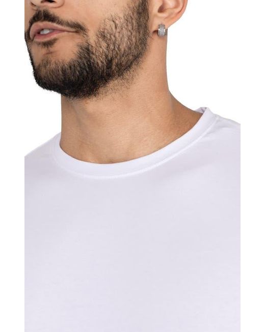 Xray Jeans White Crewneck Long Sleeve T-Shirt for men