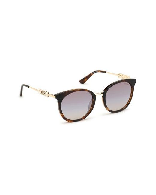 Guess Brown Round Sunglasses for men