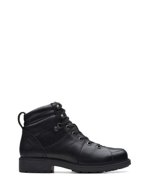 Clarks Black Orinoco 2 Faux Shearling Hiking Boot