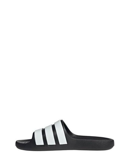 Adidas White Adilette Flow Slide Sandal for men