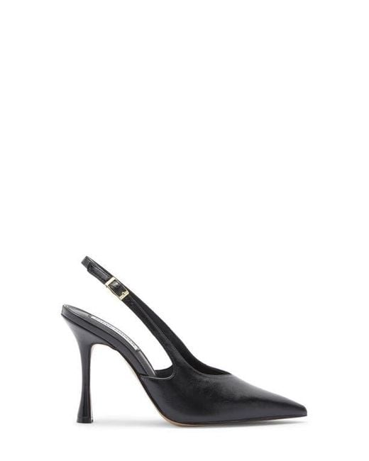 Steve Madden Black Beverlie Pointed Toe Slingback Pump