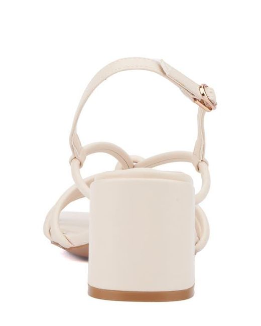 TORGEIS White Pemberly Slingback Sandal