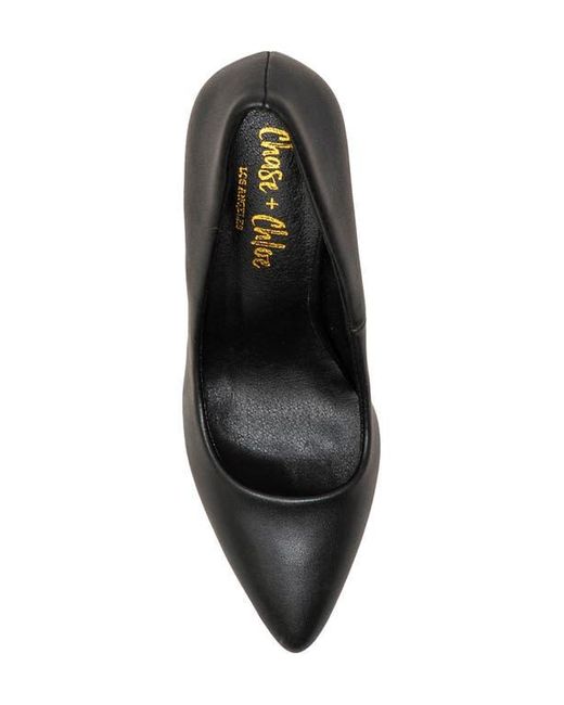 In Touch Footwear Black Lala Pointed Toe Pump