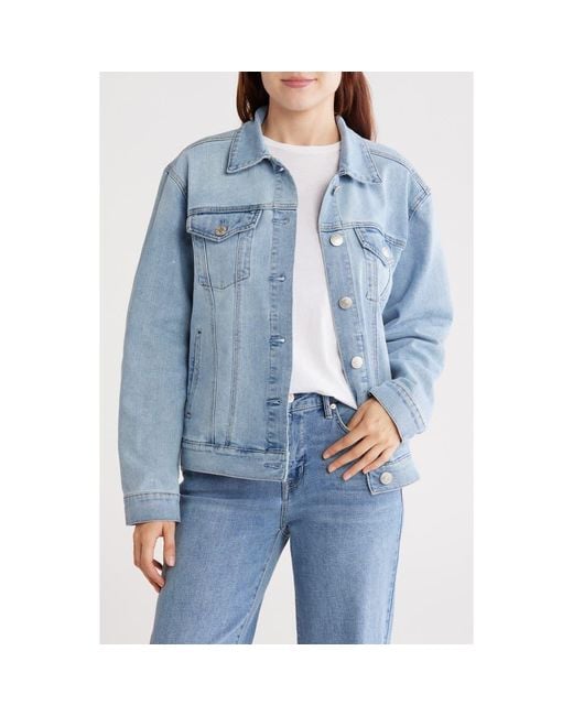 Seven7 Blue Denim Trucker Jacket
