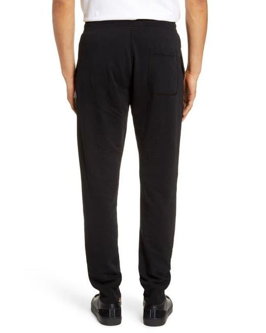 Reigning Champ Black Slim Fit Terry Sweatpants for men