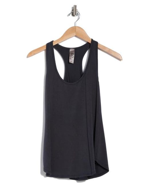 Go Couture Black Rounded Racerback Tank