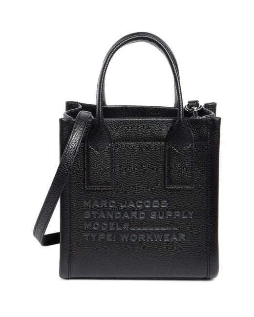 Marc Jacobs Small Leather Standard Supply Tote in Black | Lyst