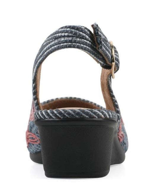 White Mountain Blue Borris Slingback Wedge
