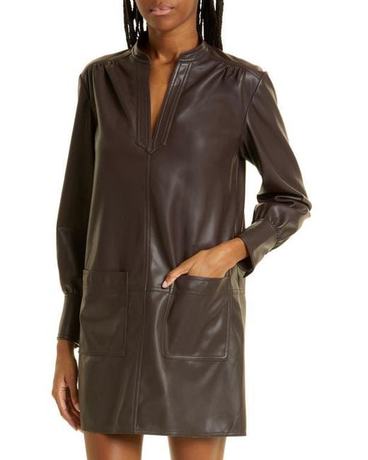 Leather tunic dress hotsell