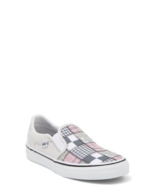 Vans Asher Deluxe Slip-on Sneaker In Patchwork Light Grey At Nordstrom ...