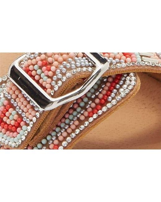 Top Moda Brown Spring Slide Sandal