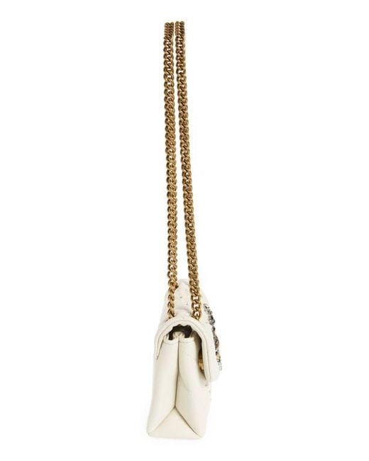 Kurt Geiger Metallic Mini Kensington Eye Quilted Leather Crossbody Bag