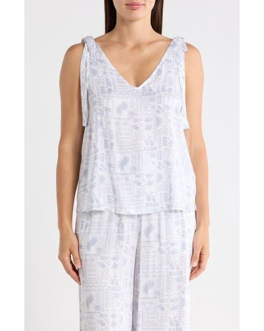 Splendid Blue Tie Strap Tank