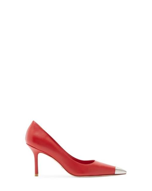 Stuart Weitzman Red Stuart Capsize Pointed Toe Pump