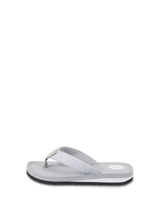 FLOOPI White Sofia Sparkly Flip Flop