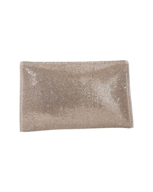 BERNESS Gray Rhinestone Envelope Clutch