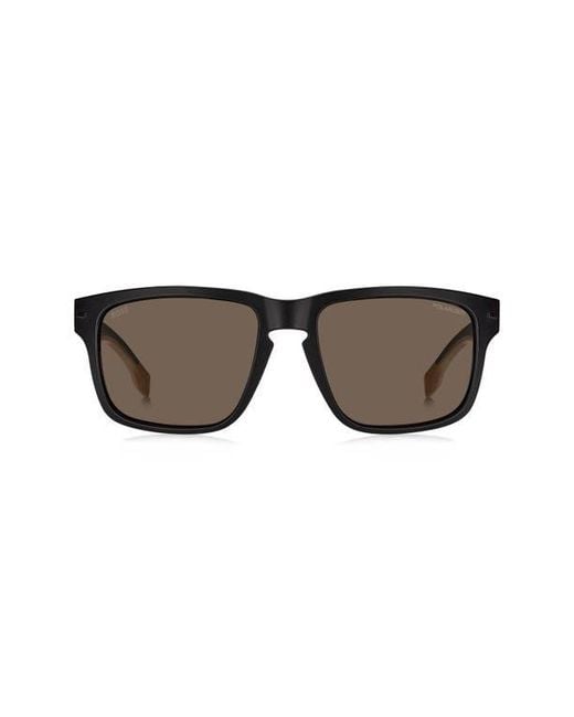 Boss Brown 1497/S Polarized Rectangular Sunglasses for men
