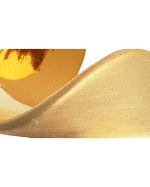 Panacea Yellow Brushed Twist Stud Earrings