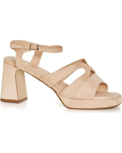 City Chic White Coco Platform Sandal