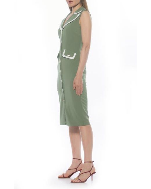 Alexia Admor Green Jean Sheath Dress