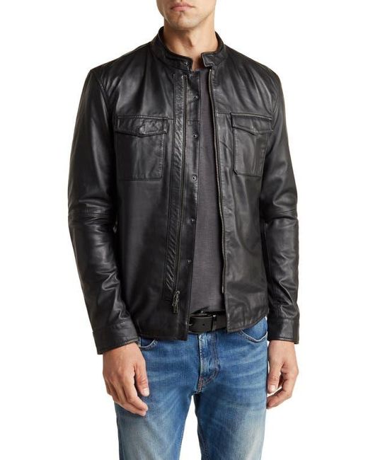 John Varvatos Black Steven Snap & Zip Shirt Jacket for men