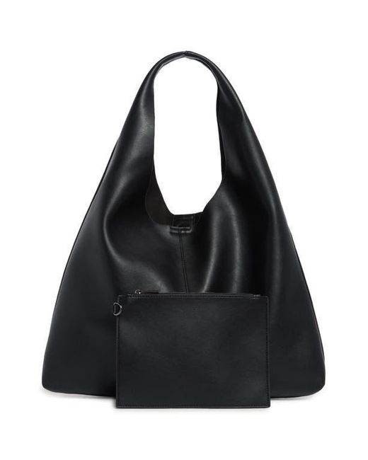 BCBGMAXAZRIA Black Triangle Hobo Bag