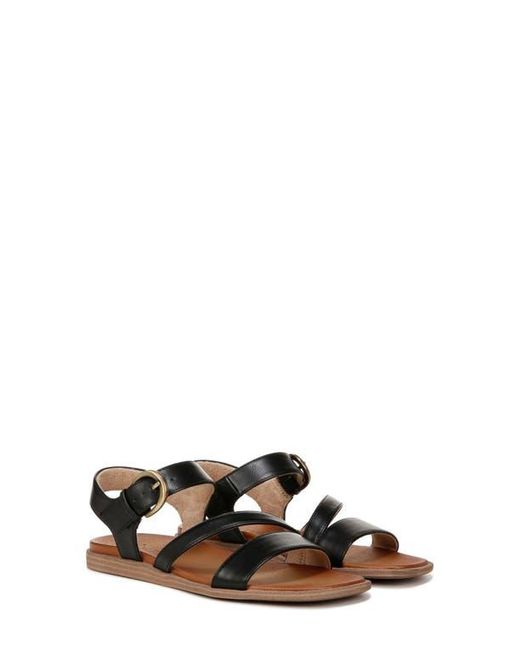 Naturalizer White Buckle Ankle Strap Sandals