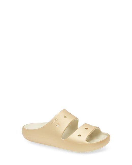 CROCSTM Classic Metallic Slide Sandal