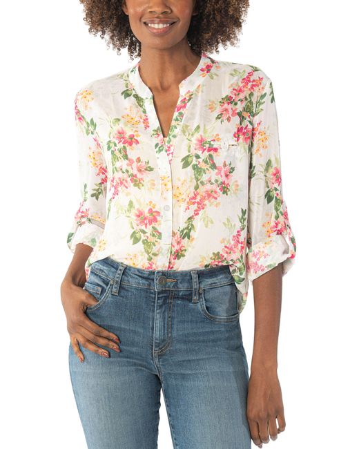 Kut From The Kloth Blue Jasmine Top In Quartu Ivory At Nordstrom Rack