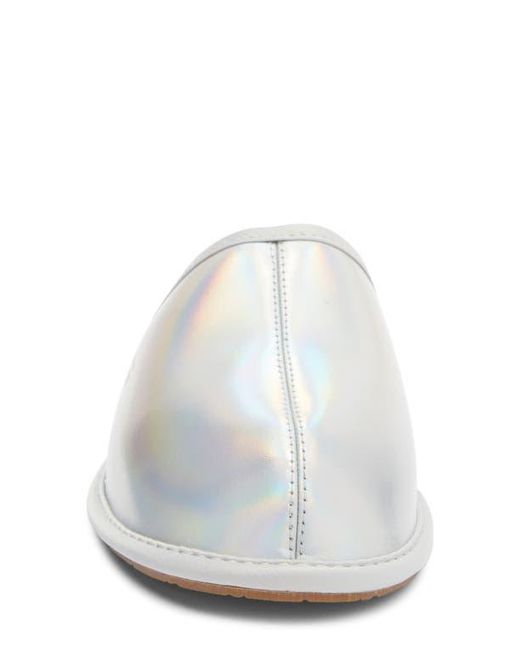 Ugg White Pearle Iridescent Scuff Slipper