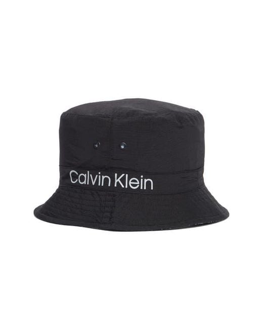 Calvin Klein Black Logo Bucket Hat